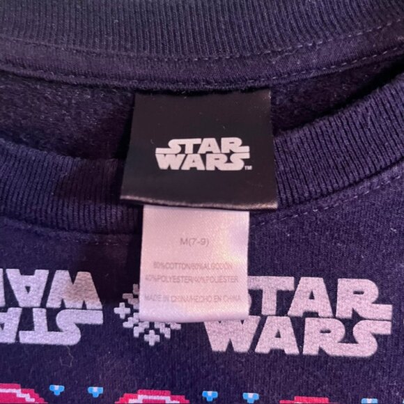 Womans Star Wars Pixalated "Bah Humbug" Christmas Ugly Sweater (M) - Picture 2 of 3